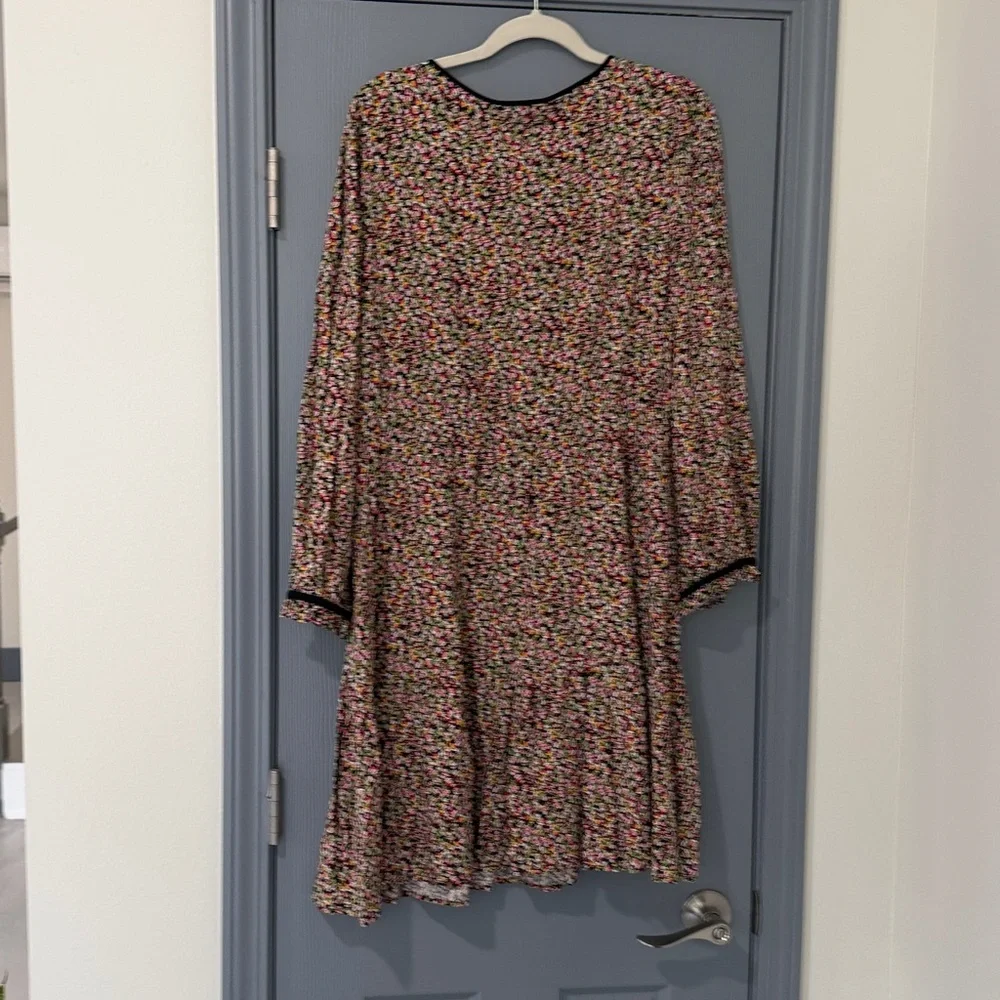 J Crew Floral Mini Long Sleeve Dress - Picture 3 of 4